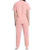 Sponeed Women's Scrub Set Medical Uniform Scrub Uniform Top and Pants - Image 3