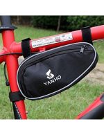 Bike Triangle Bag Mini Waterproof Tool Bike Bag Black - Image 2