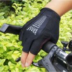 Men Women with Foam Padding Breathable Mesh Bicycle Gloves M-XL - Image 5