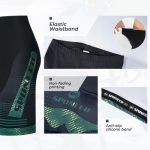 Sponeed Mens Cycling Shorts Dark Green Padded Road Bike Spin Tights - Image 3