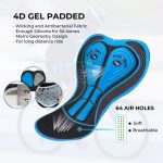 Sponeed Mens Cycling Shorts Dark Green Padded Road Bike Spin Tights - Image 6