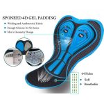 Sponeed Mens Cycling Shorts with Gel Padding Road Bike Clothing Gray - Image 6