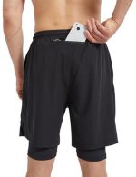 Men's 2-in-1 Athletic Running Shorts 7" Dry Fit Workout Gym Outdoor Sports Wear with Multiple Pockets Training Short - Image 2