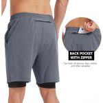 Men's 2-in-1 Athletic Running Shorts with Pockets, Quick-Dry & Lightweight for Gym & Outdoor Workouts, 7" Athletic Sport Training Shorts for Men - Image 7