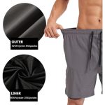 Men's 2-in-1 Athletic Running Shorts with Pockets, Quick-Dry & Lightweight for Gym & Outdoor Workouts, 7" Athletic Sport Training Shorts for Men - Image 5