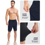 Men's 2-in-1 Athletic Running Shorts: 7" Quick-Dry & Breathable Athletic Training Shorts with Pockets for Gym & Outdoor Sports - Image 7