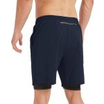 Men's 2-in-1 Athletic Running Shorts: 7" Quick-Dry & Breathable Athletic Training Shorts with Pockets for Gym & Outdoor Sports - Image 4