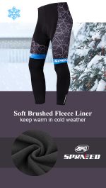 Men's Cycling Bike Trousers Windproof Fleece Bicycle Pants Warm - Image 5