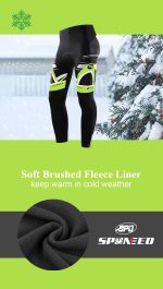 Men's Cycling Bike Trousers Windproof Fleece Bicycle Pants Warm - Image 4