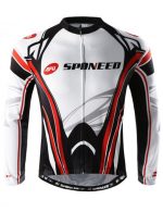 Men's Long Sleeve Bike Reflective Full Zip Bicycle Shirts Pockets