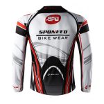 Men's Long Sleeve Bike Reflective Full Zip Bicycle Shirts Pockets - Image 2