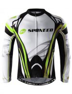 Men's Long Sleeve Bike Reflective Full Zip Bicycle Shirts Pockets
