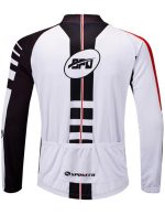 Men's Long Sleeve Bike Reflective Full Zip Bicycle Shirts Pockets - Image 2