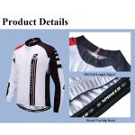 Men's Long Sleeve Bike Reflective Full Zip Bicycle Shirts Pockets - Image 6