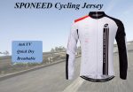 Men's Long Sleeve Bike Reflective Full Zip Bicycle Shirts Pockets - Image 5