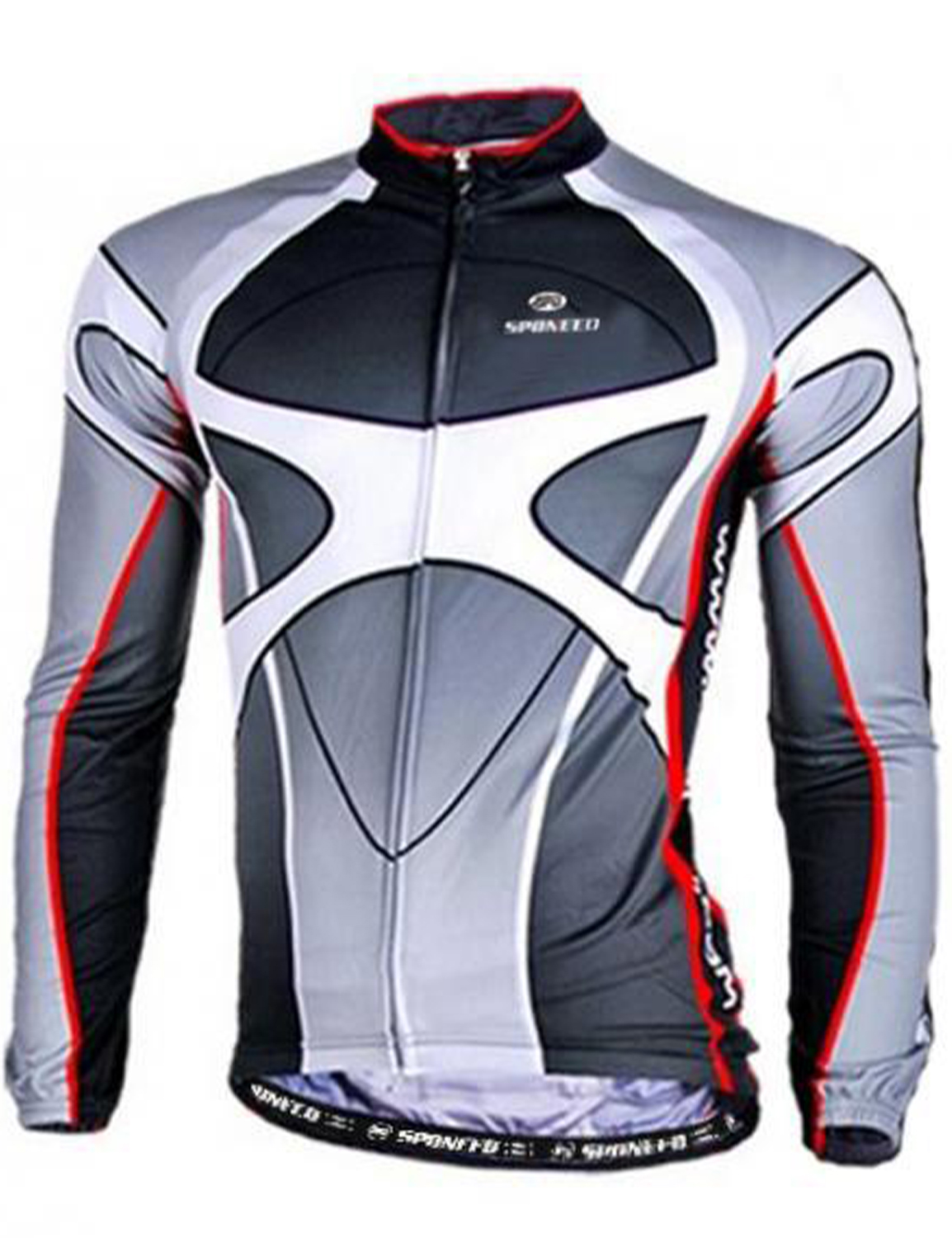 Long Sleeve Cycling Jersey-QXFM5NL008-1 (1) Long Sleeve Bike Bicycle Jersey Shirts Mens Spin Bicycle Sportswear - Image 1
