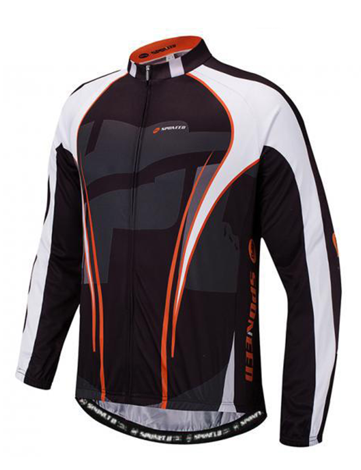 Long Sleeve Cycling Jersey-QXFM5NL026-1 (4) Long Sleeve Bike Bicycle Jersey Shirts Mens Spin Bicycle Sportswear - Image 1