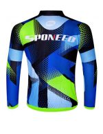 Men's Long Sleeve Bike Reflective Full Zip Bicycle Shirts Pockets - Image 2