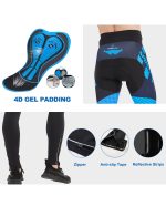 Warm Bike Pants Men Winter MTB Road Cycling Tights Stretchy - Image 5