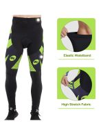 Padded Thermal Fleece Bicycle Pants Men's Windproof Biking Trousers - Image 4