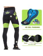 Padded Thermal Fleece Bicycle Pants Men's Windproof Biking Trousers - Image 5