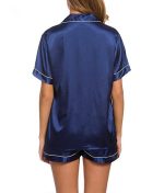 Sponeed Women's Sleepwear Short Sleeve Top with Pants - Image 4