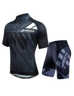sponeed Cycling Jersey Short Sleeve Men MTB Bike Clothing Road Bicycle Shorts Padded