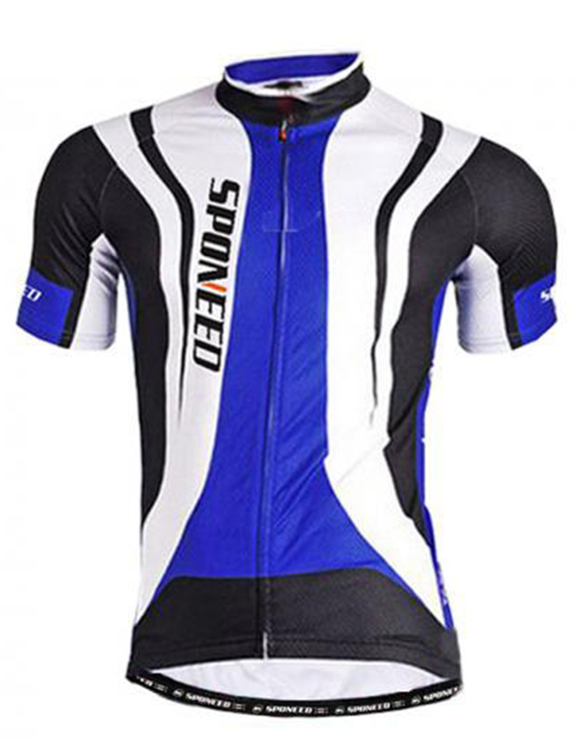 Short Sleeve Cycling Jersey-QXFM5NS034-1 (2) Cycling Jersey for Men Full Zipper Bike Riding Shirts - Image 1
