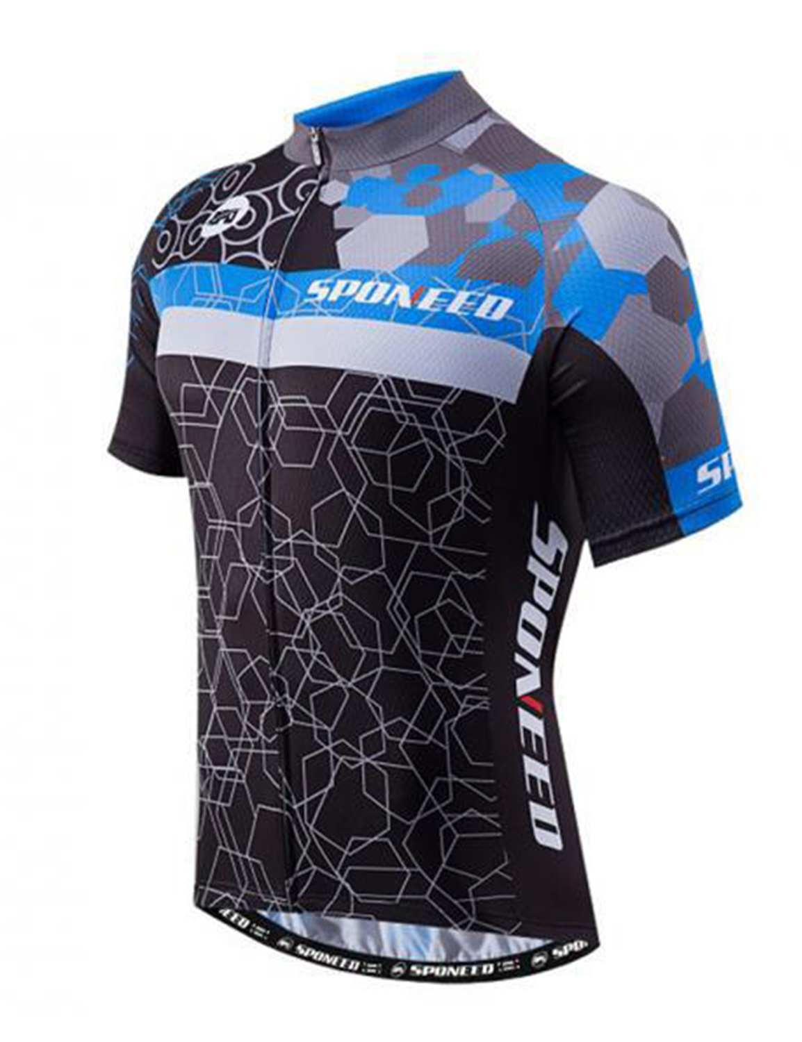 Short Sleeve Cycling Jersey-QXFM5NS050-1 (1) Sponeed Men's Cycling Jersey Racing Bike Tshirt mtb Breathable Tops - Image 1