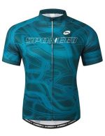 Men's Cycling Jerseys Tops Biking Shirts Short Sleeve Bike Clothing Full Zipper Bicycle Jacket with Pockets - Image 2