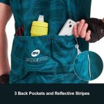 Men's Cycling Jerseys Tops Biking Shirts Short Sleeve Bike Clothing Full Zipper Bicycle Jacket with Pockets - Image 5