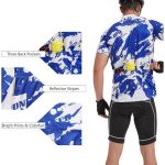 Men Bike Jersey Short Sleeve Road Cycling Shirts Biking Tops Moisture Wicking - Image 3