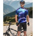 Men's Cycling Jerseys Tops Biking Shirts Short Sleeve Bike Clothing Full Zipper Bicycle Jacket with Pockets - Image 3