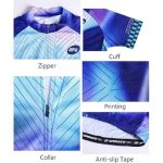 Men's Cycling Jerseys Tops Biking Shirts Short Sleeve Bike Clothing Full Zipper Bicycle Jacket with Pockets - Image 4