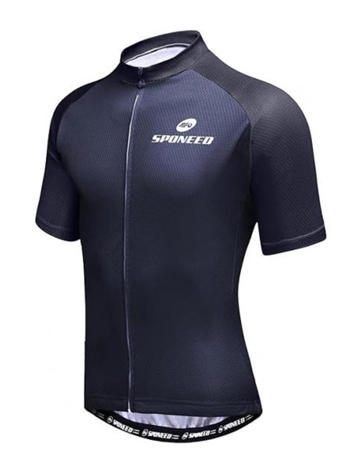 Short Sleeve Cycling Jersey-QXFM5NS088-1 (2) Sponeed Men's Short Sleeve Cycling Tops Bike Shirts Full-Zip Bicycle Jackets with Pockets - Image 1