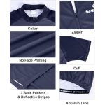 Sponeed Men's Short Sleeve Cycling Tops Bike Shirts Full-Zip Bicycle Jackets with Pockets - Image 5
