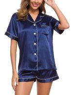 Sponeed Womens Short Sleeves Sleepwear Sets