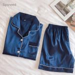 Sponeed Womens Short Sleeves Sleepwear Sets - Image 5