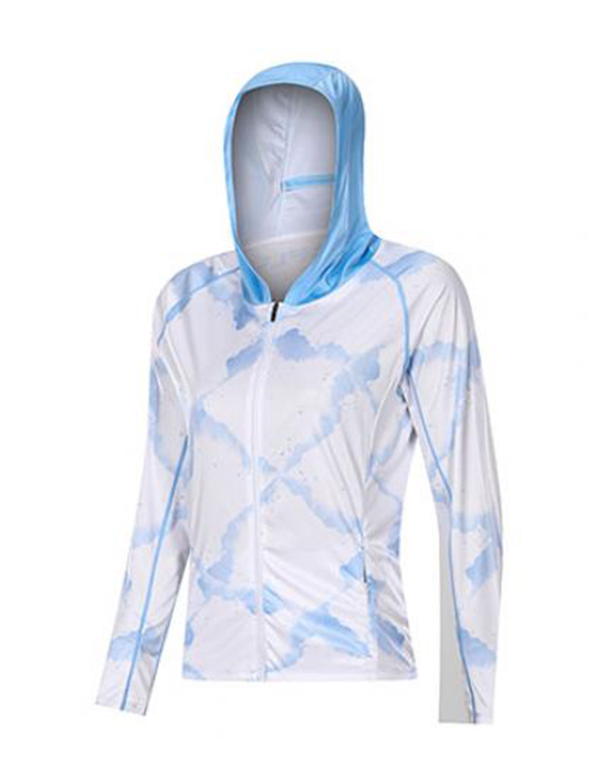 UPF Wear-UPFW005M (5) Women’s UPF 50+ Light shirts Hooded Sun Protection - Image 1