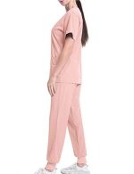 Sponeed Women's Scrub Set Medical Uniform Scrub Uniform Top & Pants - Image 3