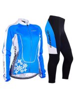 Winter Cycling Jersey & Pants Sets Thermal Fleece Sportswear Padded