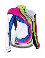Ladies Cycling Jersey Thermal Fleece Bike Jackets Full Zipper