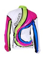 Ladies Cycling Jersey Thermal Fleece Bike Jackets Full Zipper - Image 2