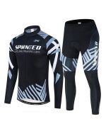 Men’s Cycling Cothing Sets Long Sleeved Bicycle Jersey and Pants Kits Road Bike Cyclist Wear