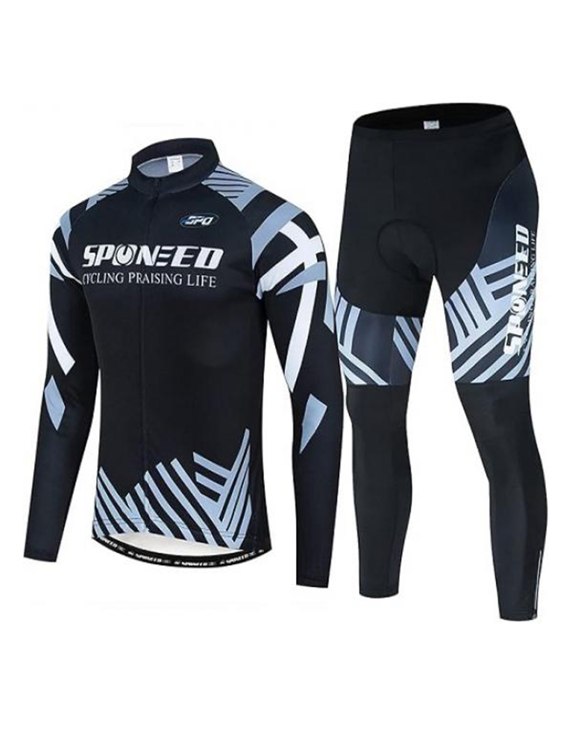 Winter Fleece Cycling Jersey QXFM5NL068-0-01-550x550 (1) Men’s Cycling Cothing Sets Long Sleeved Bicycle Jersey and Pants Kits Road Bike Cyclist Wear - Image 1