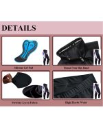 Women's Cycling Pants MTB Road Bike Trousers Gym Spin Tights - Image 2