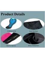 Team Bike Shorts Stretchy Lycra Tights Spinning Training Half Pants - Image 2