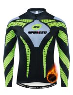 Fleece Thermal Bicycle Shirts Anti-UV Cycling Bike Tops Clothing