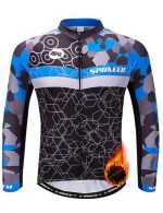 Warm Cycling Jersey for Men Winter Road Riding Shirt Fleece