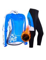 Winter Cycling Jersey & Pants Sets Thermal Fleece Sportswear Padded